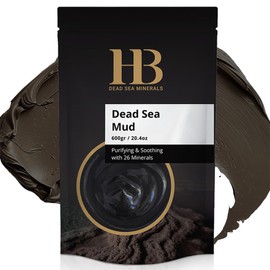 HB Dead Sea Minerals Skincare Beauty - 600g Totes Meer Mineralschlamm Zur Peeling Körper Und Gesichtsmaske Mit Totes Meersalz - Spa Body Scrub Mit Peeling, Mud, Mineralien Und Arganöl, Körperpeeling
