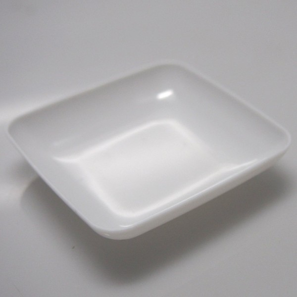 Mini Appetizers Dessert Plastic Plates, 18 Pcs, 2 1/4-Inch (White)