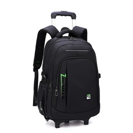 VIDOSCLA Elementary Trolley Backpack Senior High School Rolling Carry-on Luggage Book Bag with Wheels for Teens