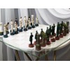 Ebros Gift USA Soldier Theme Army vs Navy Chess Set