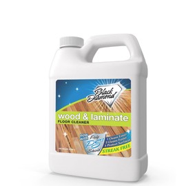 Black Diamond Laminate and Hardwood Floor Cleaner Spray, Versatile Solution Safe for Vinyl Floor Cleaner, Wood Flooring Cleaner, Polish, and Engineered Hardwood Floor Polish. 1-Gallon.