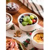MISSYSSIM Ramekins 6 oz with Lids Oven Safe, Small Creme