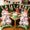 2 PCS Giant Baseball Balloons, Self Standing Baseball Party Decorations