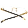 HEPIDEM 100% Really Buffalo Horn Handmade Glasses Square Rimless Luxury