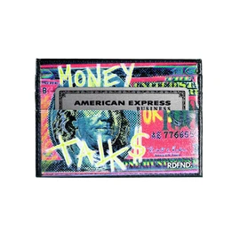 SIMPLYMDRN Louder Than Words - RDFND Minimalist Wallet - Credit Card Holder - Cool Wallet for Men - Faux Leather Thin Wallet - Ultra Slim