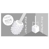 OHE Toilet Brush, White, Approx. Height 14.2 x Width 3.5