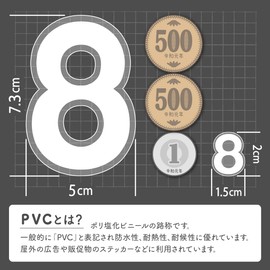 XIAXIN Waterproof PVC Number Sticker Set Weatherproof Waterproof Roman Numerals Character Nameplate Suitcase Nameplate Locker Indoor Outdoor Use TS-534 (White)