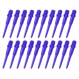 YOKIVE 100 Pcs Plastic Dart Tips, Game 2BA Thread Soft Darts Tips Replacements Dart Accessory | Indoor Outdoor Play (Blue)