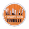 Pony Hand Sewing Needles: Assorted: Black with White Eye: Sharps:
