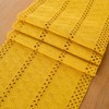 Avalune Yellow Boho Table Runner Modern Farmhouse Small Slim Tablecloth