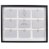 Prinz 9 Opening Clothespin Collage Picture Frame for 4x6 Photos,