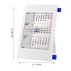 Truento 3-Month Desk Calendar for 2 Years (2024 & 2025)