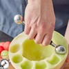 2 x double-sided melon scoop, stainless steel melon spoon, ball