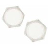 Acrylic Hexagon Coasters, Set of 4