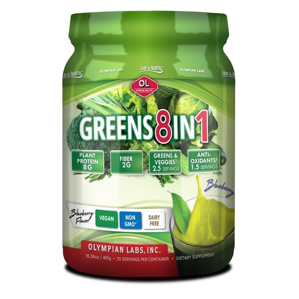 Olympian Lab Greens Protein 8 In 1, 388 Gram