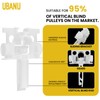 UBANU 12 Sets White Vertical Blind Repair Kit with Stem,