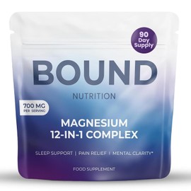 Magnesium Complex 12-in-1 Supplement with Glycinate, Citrate, Malate, Oxide, Taurate, Aspartate, Orotate - High Absorption - Sleep, Muscle Support, Energy, Nerve & Heart Health - 90 Vegan Capsules