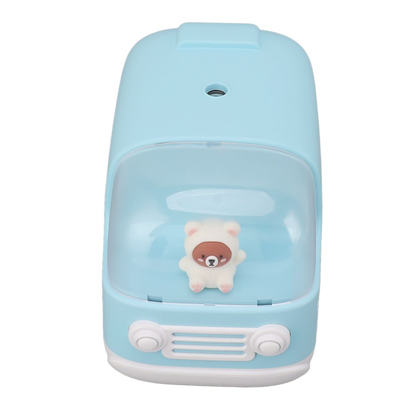 Cute Small Humidifier 350ml Bear Bus Shape USB Charging Portable