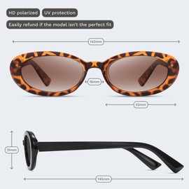 miyya Sunglasses Black+Leopard/Beige DK005
