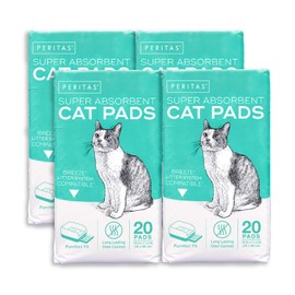 Peritas Cat Pads Generic Refill for Breeze Tidy Cat Litter System 16.9"x11.4" (80 Count)