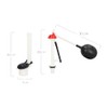 DICA, Juego Completo de Accesorios para W.C, Material Plastico, Hule,