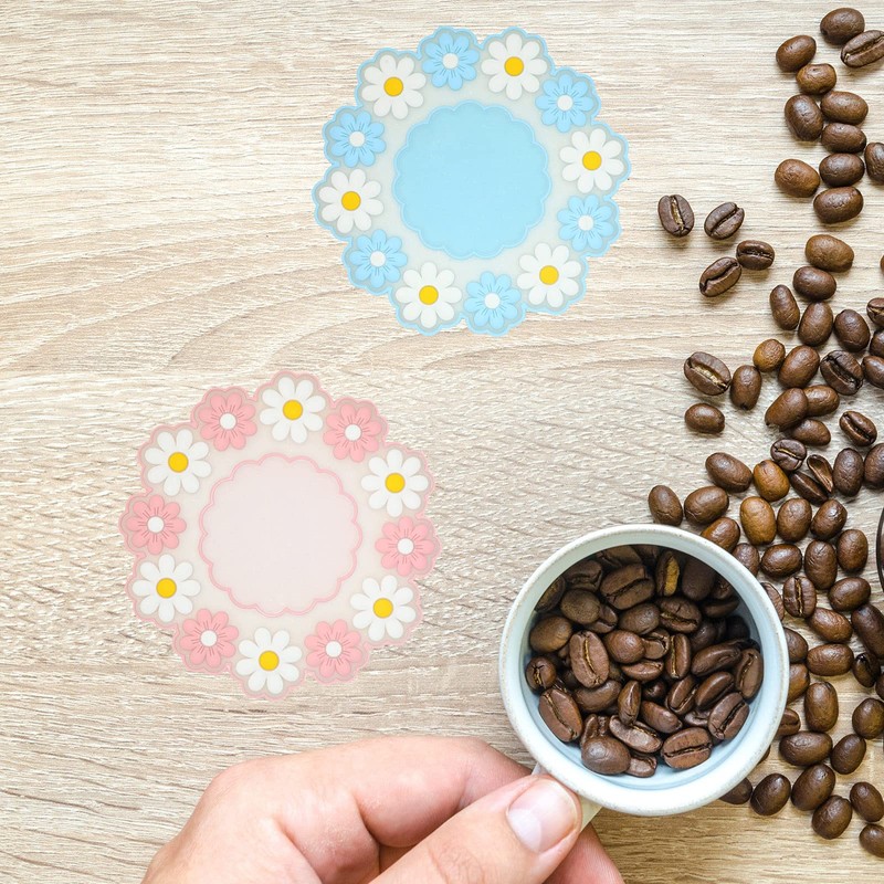Coasters for Drinks, Cute Coaster for Coffee Table Set of