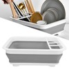Collapsible Dish Drying Rack Space Saving Foldable Portable Dinnerware Drainer
