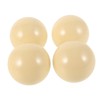 WOONEKY 4pcs White Billiards Training Cue Balls for Beginners Durable