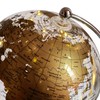 8'' World Globe, Clear Metal Globe with Built-in Gypsophila LED