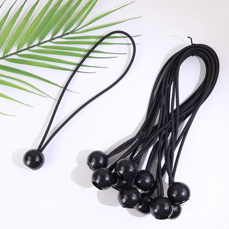 50PCS Ball Bungee Cords Heavy Duty Canopy Tarp Tie Downs,