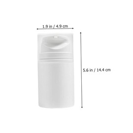 Healvian 3pcs Travel Toiletry Press Bottles Squeezable Lotion Containers Airless Pump Jars