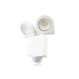HUBER LED Spotlight with Motion Sensor 180° 18 W, 2400 lm, Matrix Lenses and Range Limiting, Wall Mounting, IP65, White