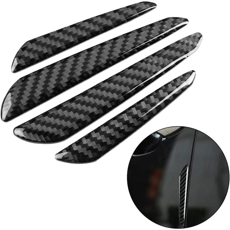 KIMISS 4Pcs Protector de Borde de Puerta de Fibra de