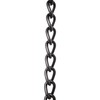 RCH Hardware CH-S54-14L-BLK-3 Steel Clock Chain, Black (3 Feet)
