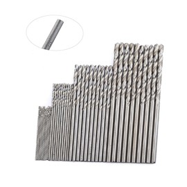 KONTONTY 40pcs Mini Drill Bits Set Steel Drill Bit Set for Wood Metal Plastic 0.5-2mm