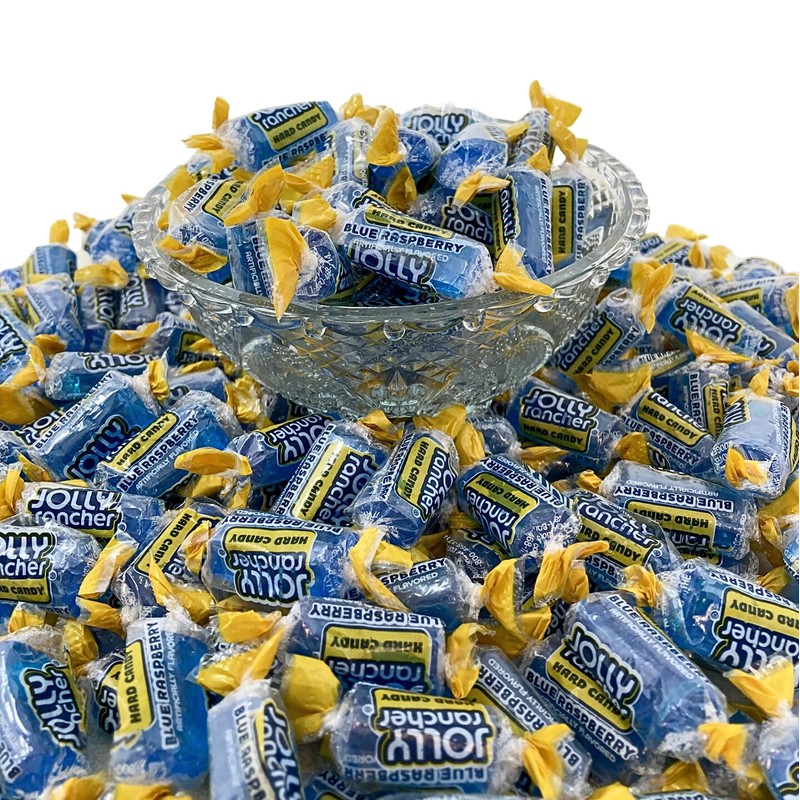 Jolly Ranchers Hard Candy 3lbs- All Blue Raspberry Individually Wrapped