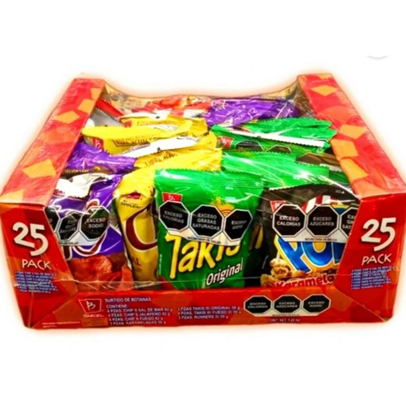 Takis Fuego Barcel variety 25 pack Chips Fuego, Takis Fuego
