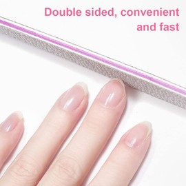 12pcs Nail Files Professional,Nail File Rhombus Manicure Tools,100 and 180 Grit Art Care for Acrylic Gel Nail File Emery Board Double Sides for Home and Salon Use