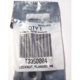 Triumph Bonneville, Scrambler NOS M8X1.25 Flanged Locknut T3350004   (L-1787)