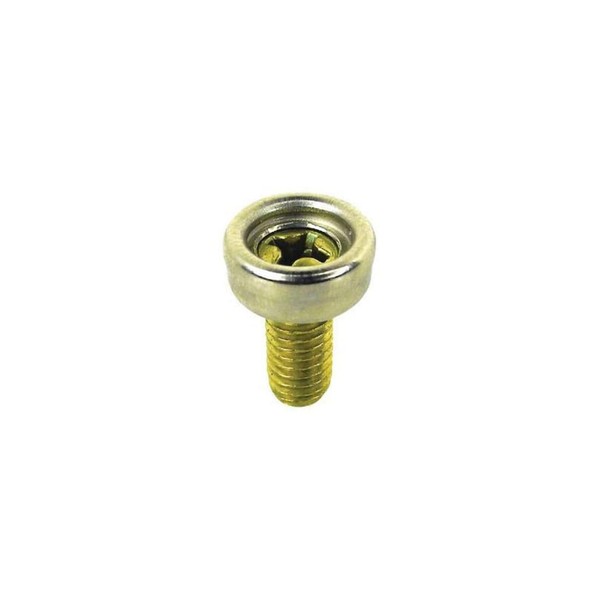 SeaChoice 59909; 10-32X3/8 Buton W/ Machine Screw Brass 4/ Bag