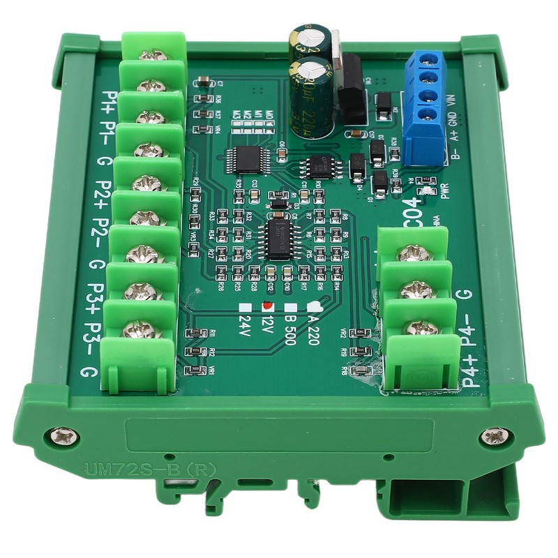 Temperature Sensor Module Resistance Collection PT100 RTD RS485 with Guide