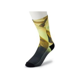 Wear Your Life Men Novelty Fashion Crew Socks Gold Shoe Size 6-13