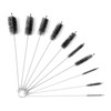 AiQInu Nylon Brush pack-10pcs, Black, 21cm Long
