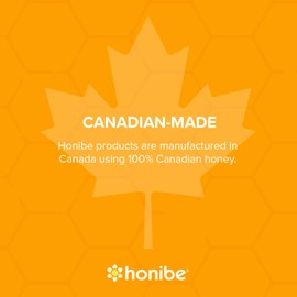 Honibe 100% Pure Honey Lozenges | Made in Canada | With Vitamin C for Health Support | 1 pack (10 lozenges) | Natural Orange