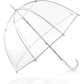 Gxybb Clear Bubble Umbrella,Large Rainproof Canopy,Clear Umbrellas for Rain Adult,Umbrellas for Rain,Perfect for Weddings, Graduation and Outdoor Events - Automatic Open (Clear-White)