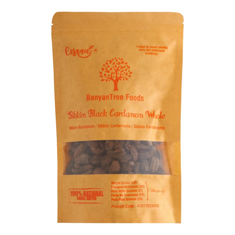 BanyanTree Foods Black Cardamom 100g~ All Natural, Indian Origin