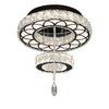 Flashing God Dia 12" Crystal Mini Chandelier Crystal Black Ceiling