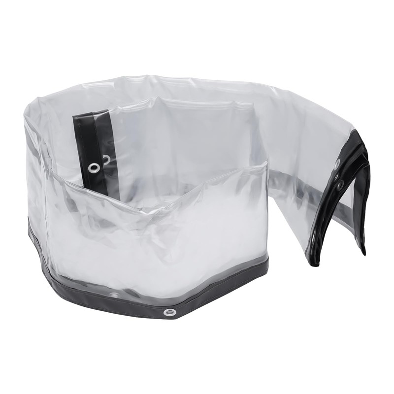 LIAPDG PVC Plastic Ainproof Tarpaulin, 0.5mm/0.02inch Foldable Portable Awning Canopy