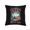 Camper Queen Classy Sassy And Bit Smart Assy Throw Pillow