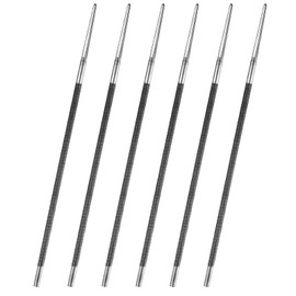 Chainsaw File, Pack of 6 Round File Saw Chains, 5.2 mm Chainsaw Files, for Manual Sharpening of Saw Chains